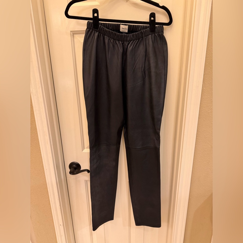 Neiman Marcus Genuine Leather Pants